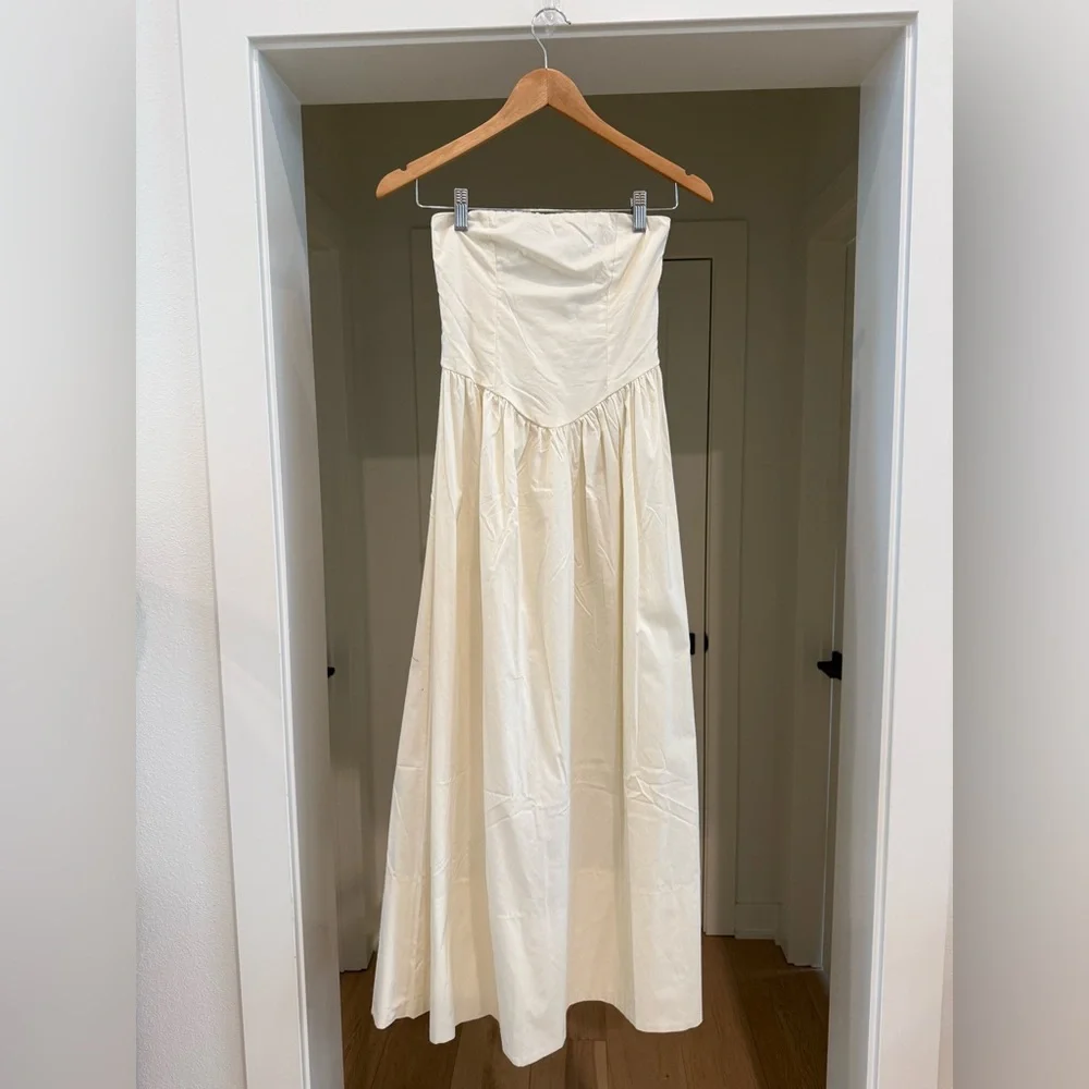 WeWoreWhat Strapless White Midi Dress - Picture 7 of 11